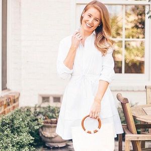 Classic White Shirt Dress
